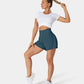 ✨️ Vente chaude 2025 49% DE🥰 Short de yoga 2-en-1 avec taille haute et poches latérales
