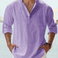 🔥50% de réduction🔥Chemise à manches longues pour hommes, en coton et lin