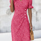 🌷51% DE RÉDUCTION🌷Robe imprimée florale à col en V pour femme