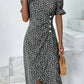 🌷51% DE RÉDUCTION🌷Robe imprimée florale à col en V pour femme