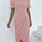 🌷51% DE RÉDUCTION🌷Robe imprimée florale à col en V pour femme