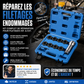 🚗 Lot de 10 Outils de Réparation de Filetages Auto – Acier Rapide (HSS) & Inserts Inox – Kit Helicoil/Recoil for M5–M12
