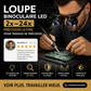 🔍💡 Loupe de Précision avec Éclairage LED – Lentilles Interchangeables, Grossissement 2× à 25× et 2 Configurations