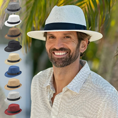 Chapeau de soleil classique Panama fait à la main pour la plage d'été