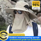 🧢 50% DE RÉDUCTION ☀️ Chapeau de soleil professionnel UPF50+ – Large bord + masque facial – Respirant, anti-insectes & protection solaire totale – idéal pour randonnée, jardinage ou plage en été 🏞️