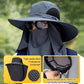 🧢 50% DE RÉDUCTION ☀️ Chapeau de soleil professionnel UPF50+ – Large bord + masque facial – Respirant, anti-insectes & protection solaire totale – idéal pour randonnée, jardinage ou plage en été 🏞️