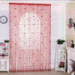 Rideau De Porte à Fleurs Roses