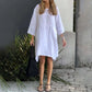 💥Nouveauté à moitié prix💗Robe ample décontractée de couleur unie