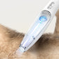 Tondeuse pour pattes d'animaux avec aspiration puissante, kit de toilettage sans fil avec système de ramassage des poils, lumière LED, faible niveau sonore, tondeuse pour petits chiens (visage, pattes, oreilles, yeux, pieds).