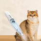 Tondeuse pour pattes d'animaux avec aspiration puissante, kit de toilettage sans fil avec système de ramassage des poils, lumière LED, faible niveau sonore, tondeuse pour petits chiens (visage, pattes, oreilles, yeux, pieds).