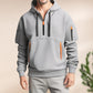 Pull semi-zippé avec poches pour hommes