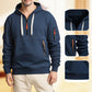 Pull semi-zippé avec poches pour hommes