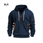 Pull semi-zippé avec poches pour hommes