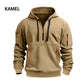 Pull semi-zippé avec poches pour hommes