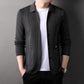 Veste Tricotée à Manches Longues avec Col à Revers pour Homme