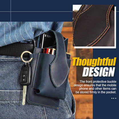 Sac en cuir multifonctionnel pour téléphone portable
