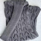 Châle en tricot découpé à doubles manches pour femmes
