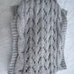 Châle en tricot découpé à doubles manches pour femmes