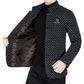 Veste chaude à carreaux tendance pour hommes avec poches