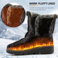 【🔥Prix le plus bas du jour】 Bottes de neige thermiques décontractées en peluche pour femme.