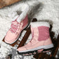 Bottes de neige antidérapantes imperméables d'extérieur à la mode pour femmes