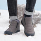 Livraison gratuite-Bottes de neige d'extérieur chaudes, doublées de fausse fourrure et imperméables