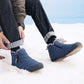 Livraison gratuite-Bottes de neige d'extérieur chaudes, doublées de fausse fourrure et imperméables