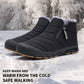Livraison gratuite-Bottes de neige d'extérieur chaudes, doublées de fausse fourrure et imperméables