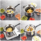 Casserole polyvalente en acier inoxydable