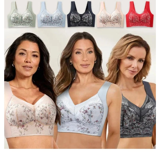 Soutien-gorge sans armatures push up grande taille