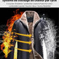 Veste en cuir matelassée pour hommes Veste en cuir