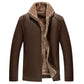 Veste en cuir matelassée pour hommes Veste en cuir
