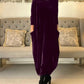 Robe longue amincissante à col rond💖