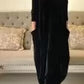 Robe longue amincissante à col rond💖