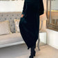 Robe longue amincissante à col rond💖