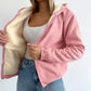Sweat Zippé et Doublé à Capuche pour Femme