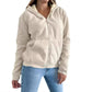 Sweat Zippé et Doublé à Capuche pour Femme