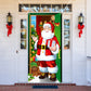 Décoration de Noël pour la porte d'entrée
