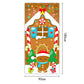 Décoration de Noël pour la porte d'entrée