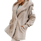❄️Spécial hiver Livraison gratuite❄️Veste à capuche douce et floue avec poches pour femmes
