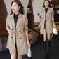 Trench-coat confortable à revers cintré