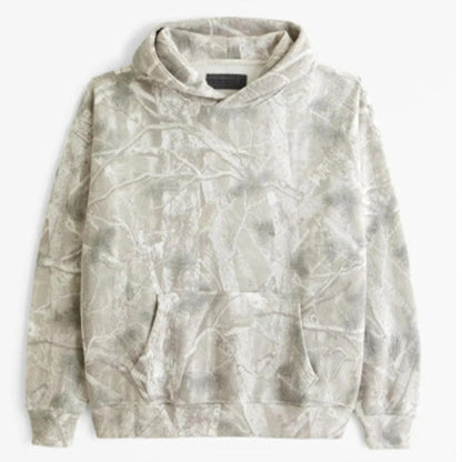 Sweatshirt à Capuche Imprimé à Manches Longues