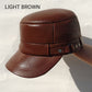 Casquette de baseball plate en cuir PU chaud