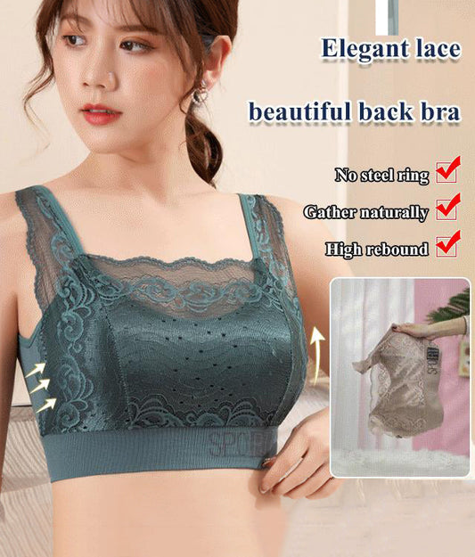 Soutien-gorge à dos plat en dentelle