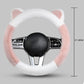 Housse de Volant Douce Universelle Antidérapante en Peluche avec Oreilles de Chat Mignonnes