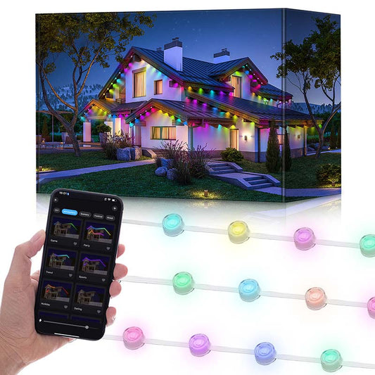 🔥🎁Nouveauté : 50 % de réduction sur les guirlandes lumineuses RGB intelligentes d'extérieur🔥