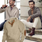 🎅Soldes de Noël🎁Pull décontracté à manches longues pour hommes avec coudières