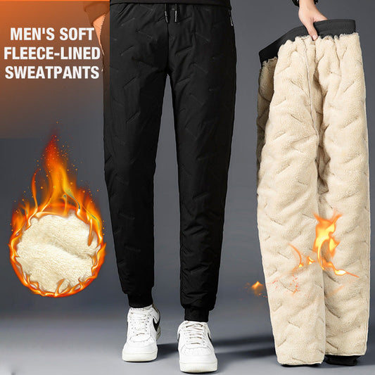 Pantalon de survêtement doux doublé de polaire