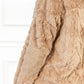 Manteau à Enfiler en Peluche Tendance avec Fermeture Éclair Partielle pour Femmes