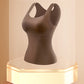 Débardeurs thermiques à col en U pour femmes avec soutien-gorge intégré